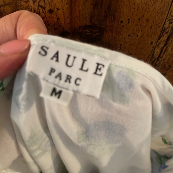 Saule Parc by Willow Park Floral Women's Blouse - Blue and Green - Picture 3 of 3